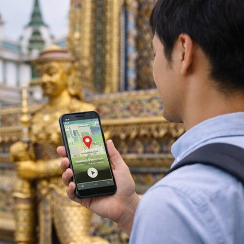 Siamnity est une application d’audioguide intelligente, discrètement assistée par l’intelligence artificielle, qui permet aux amateurs de culture d’explorer le patrimoine du Siam en toute autonomie, à leur propre rythme.